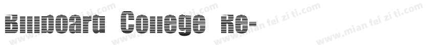 Billboard College Re字体转换
